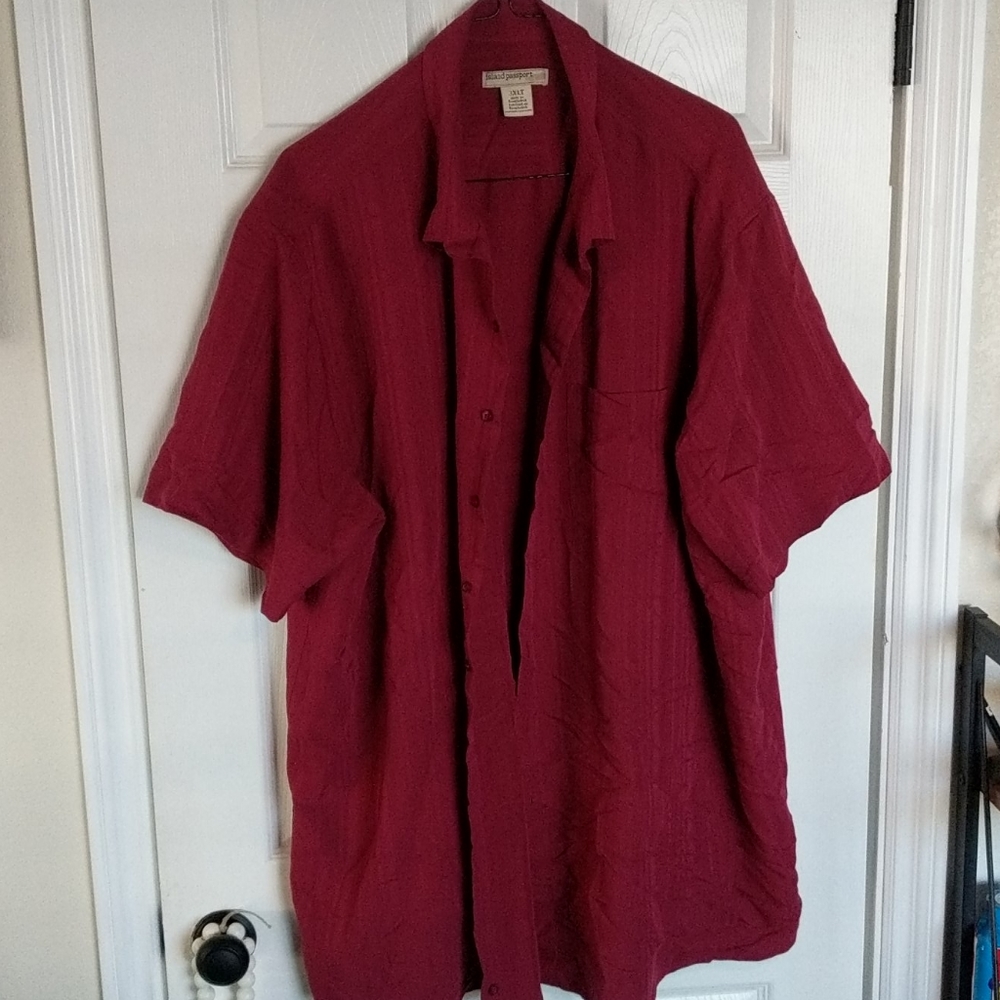 3xlt short sleeve button up